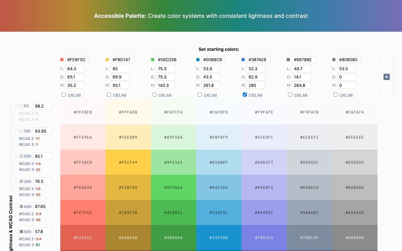 Preview of Accessible Palette