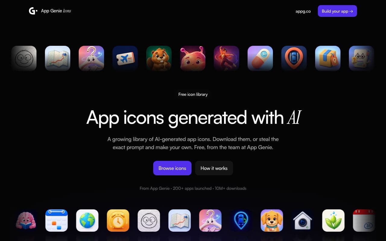 Preview of App Genie Icons