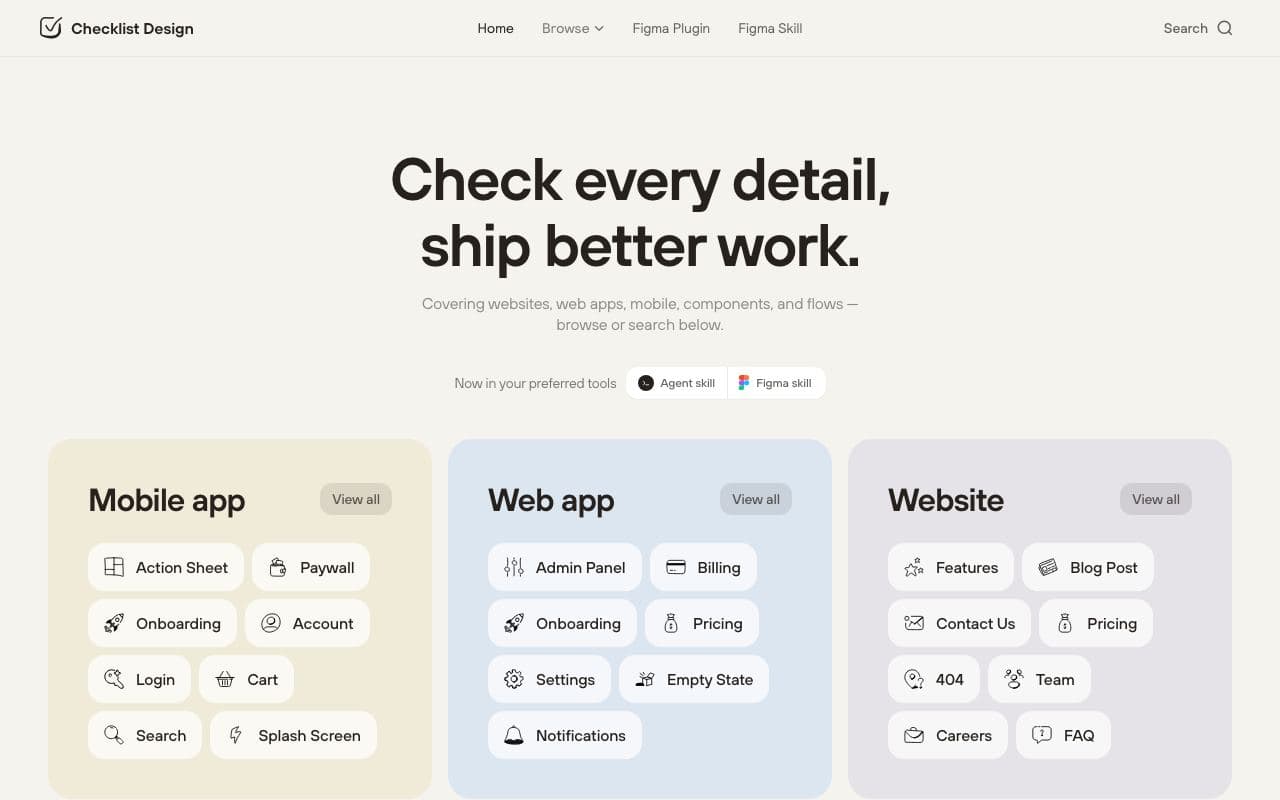 Preview of Checklist Design