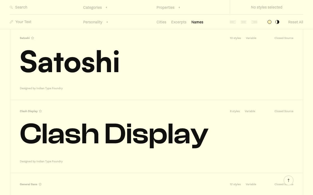 Preview of Fontshare