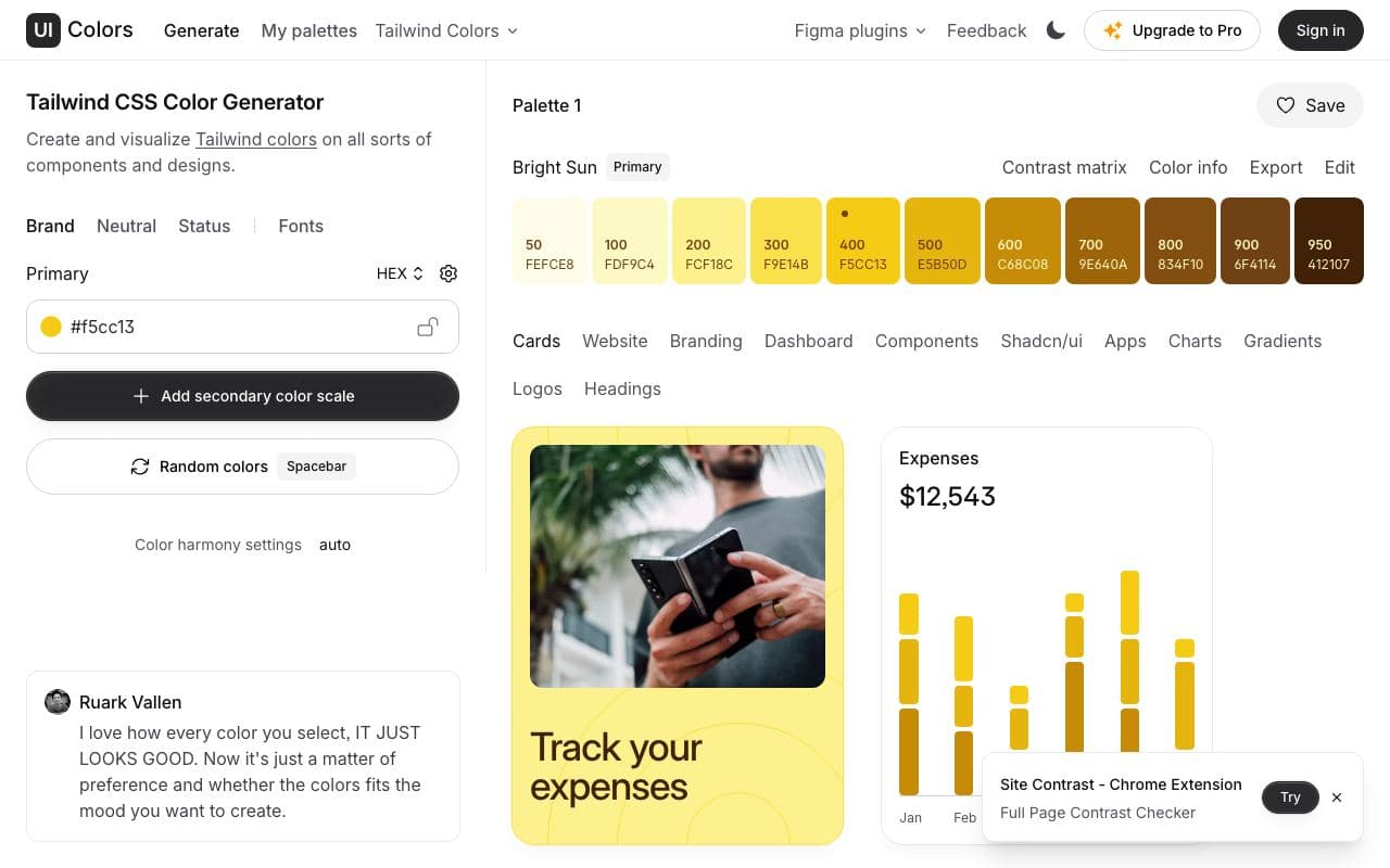 Preview of UI Colors