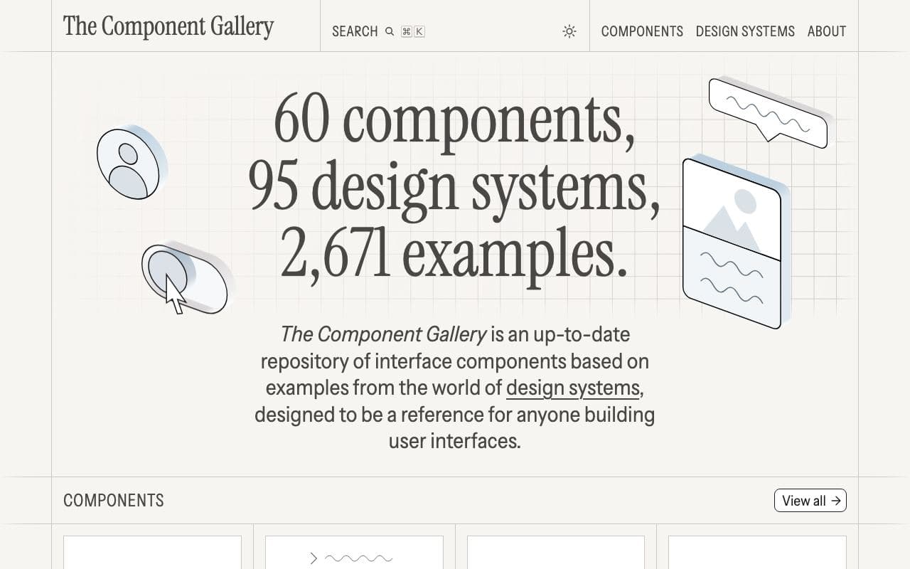 Preview of The Component Gallery