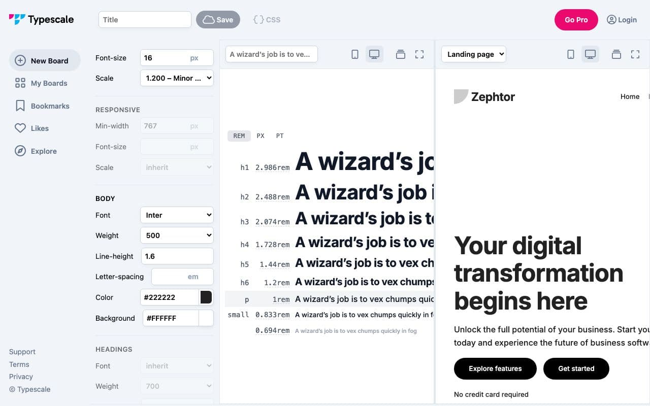 Preview of Typescale